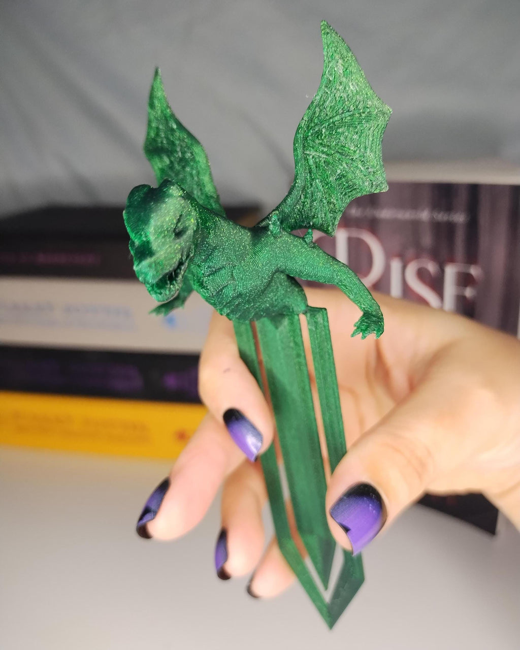 Dragon Bookmark – 3D Printed Fantasy Book Accessory