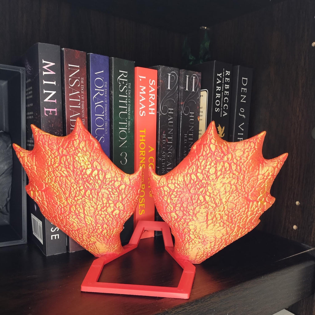 Dragon Wing Bookend | Fantasy Book Shelf Decor