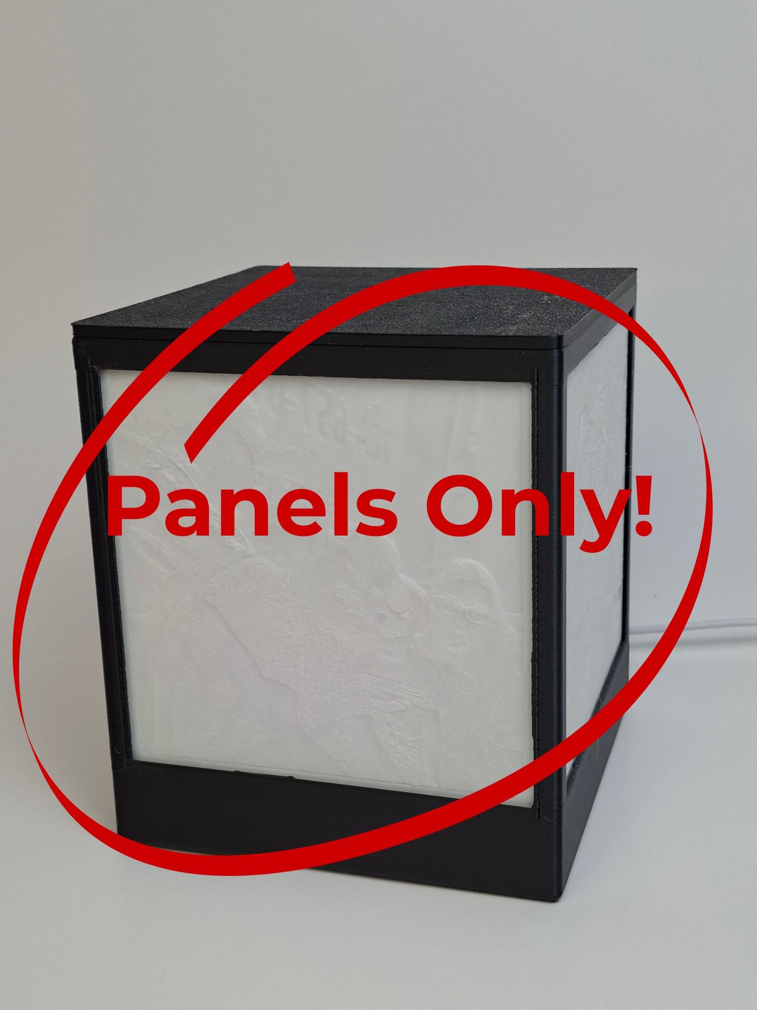 Custom Lithophane Photo Panel – Panels Only Add-On for Photo Cube Lamp