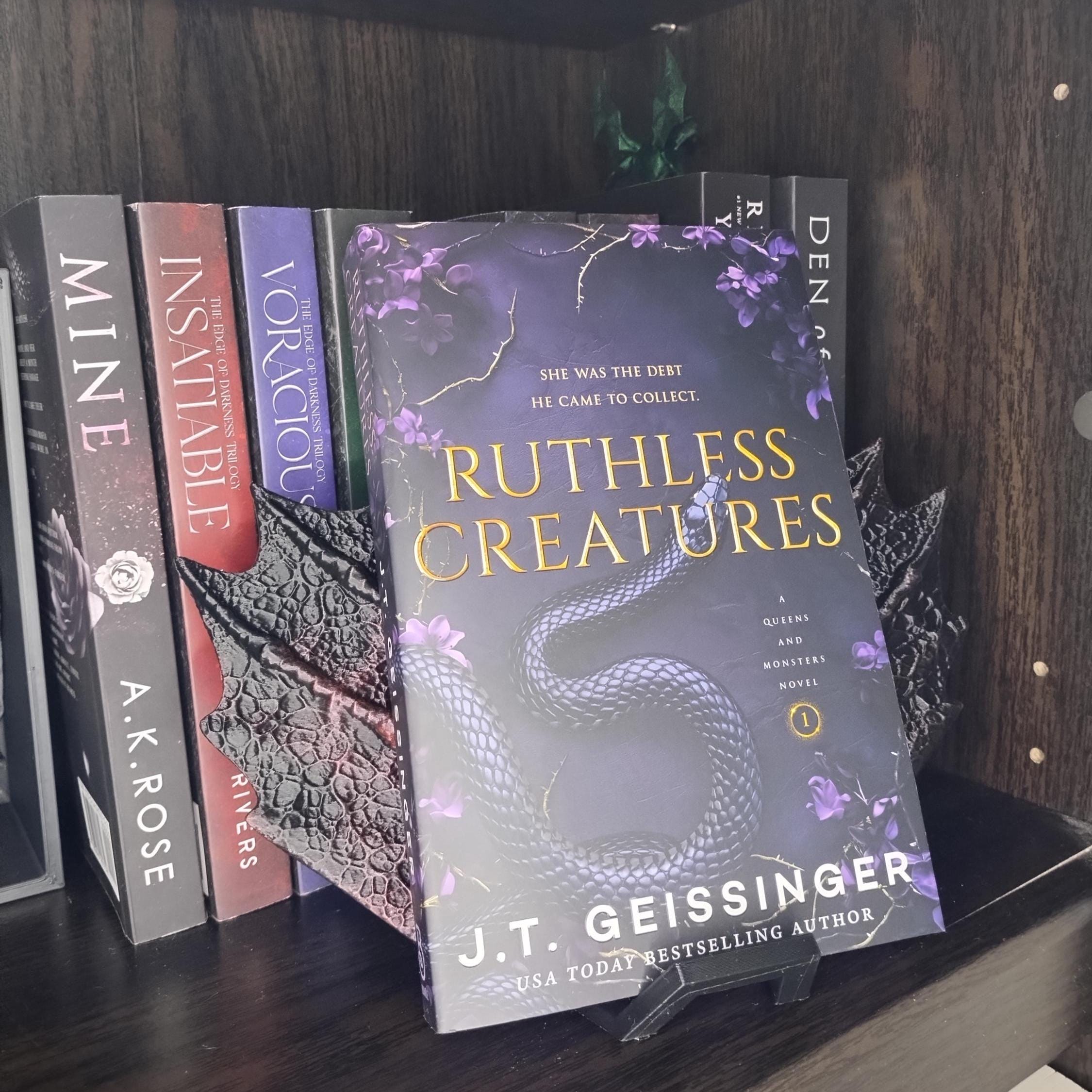 Dragon Wing Bookend | Fantasy Book Shelf Decor