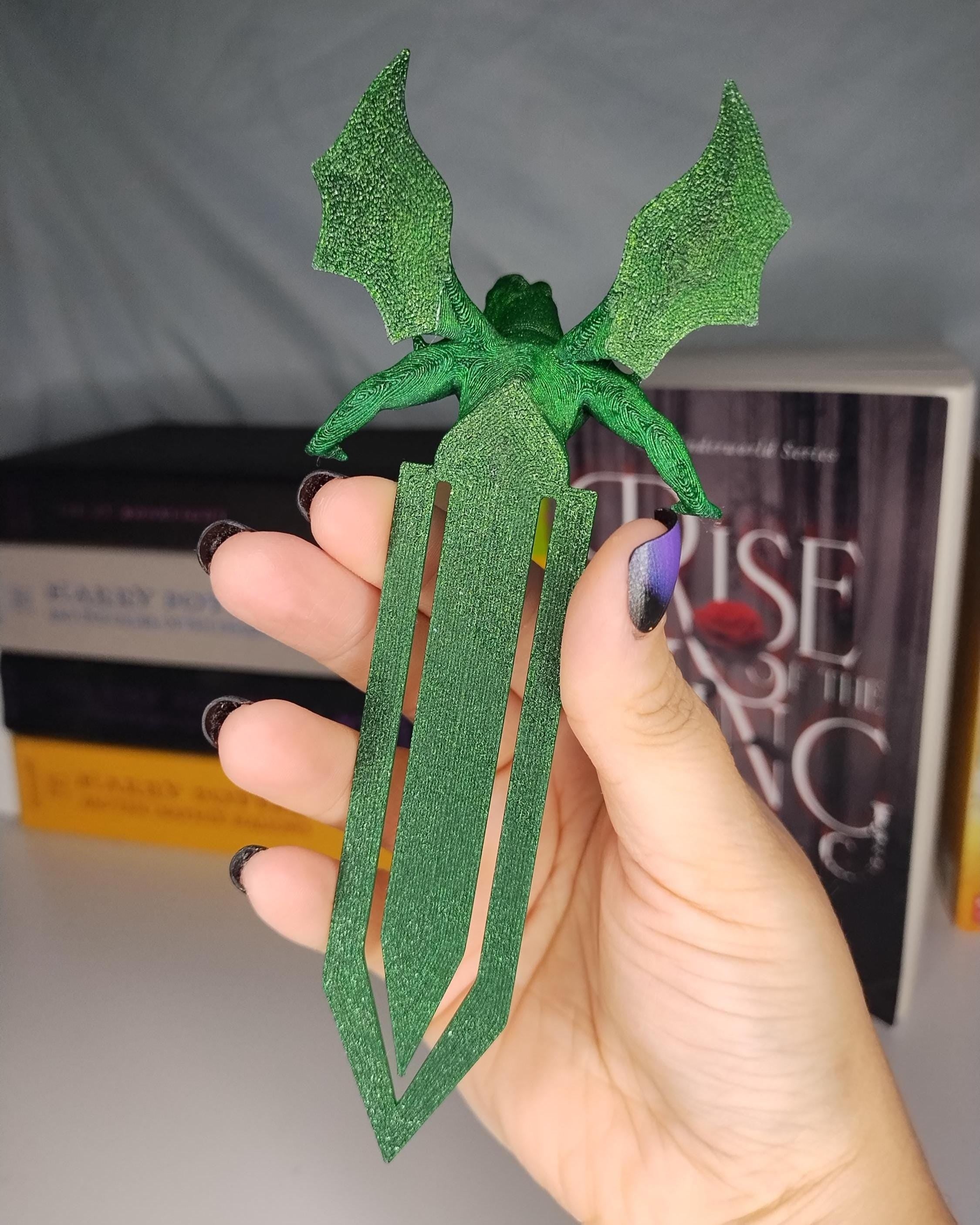 Dragon Bookmark – 3D Printed Fantasy Book Accessory