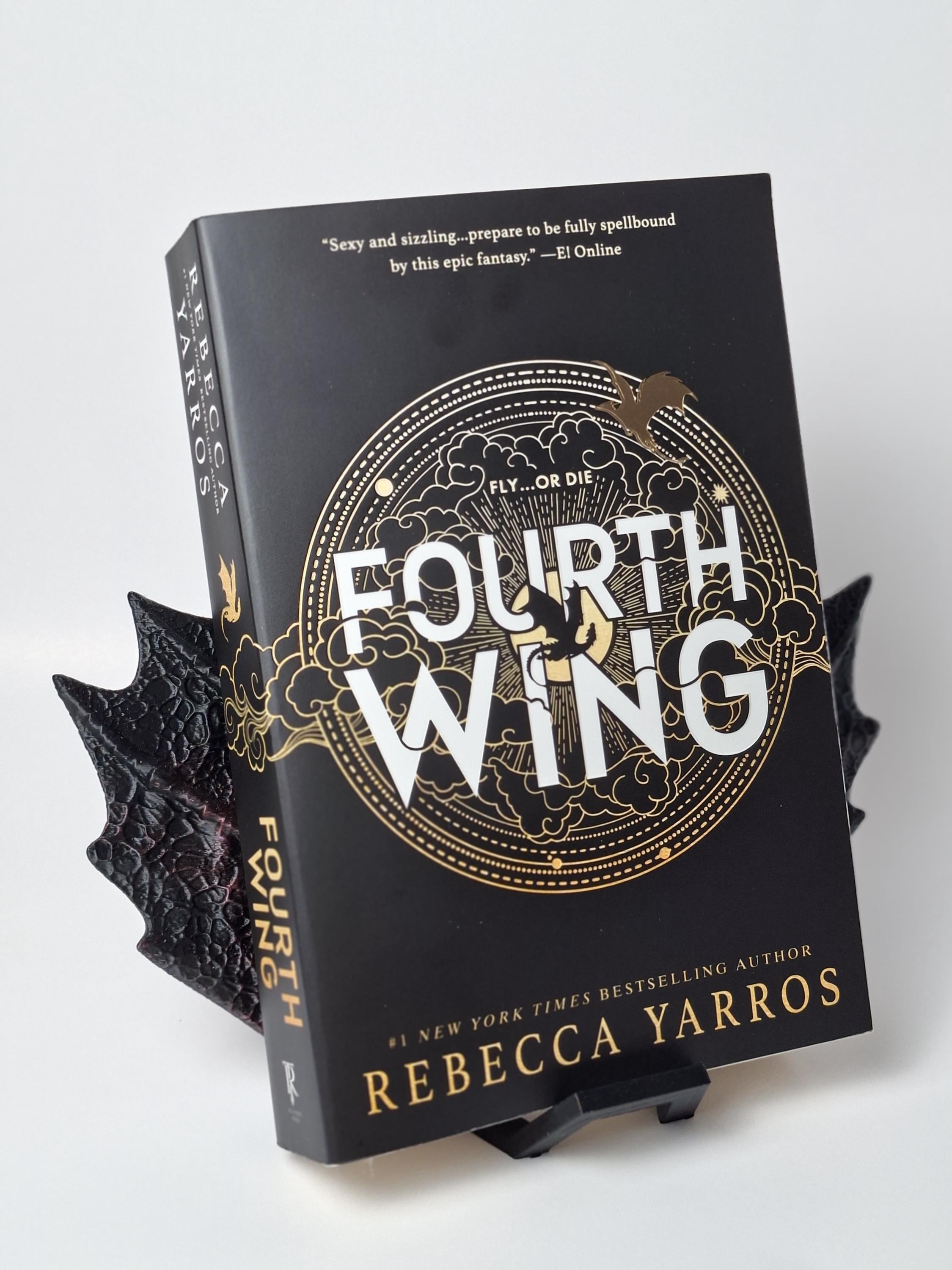 Dragon Wing Book Rest | Fantasy Book Shelf Decor